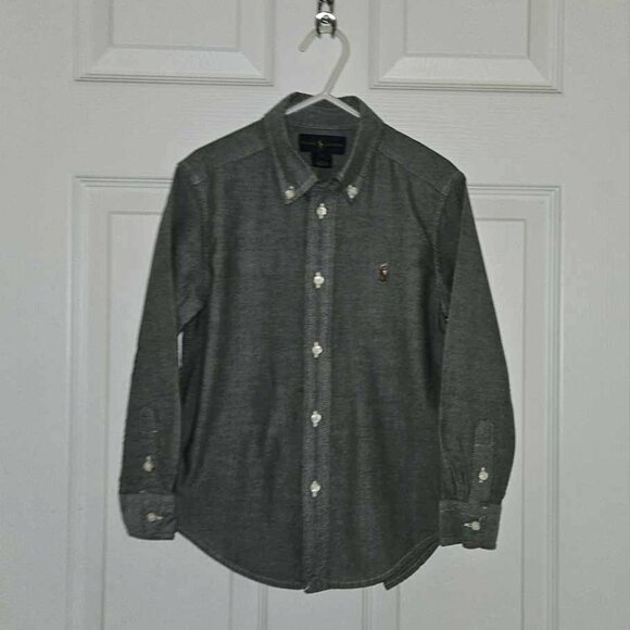Ralph Lauren button up oxford, very light navy, size 5, perfect condition! - Picture 1 of 1